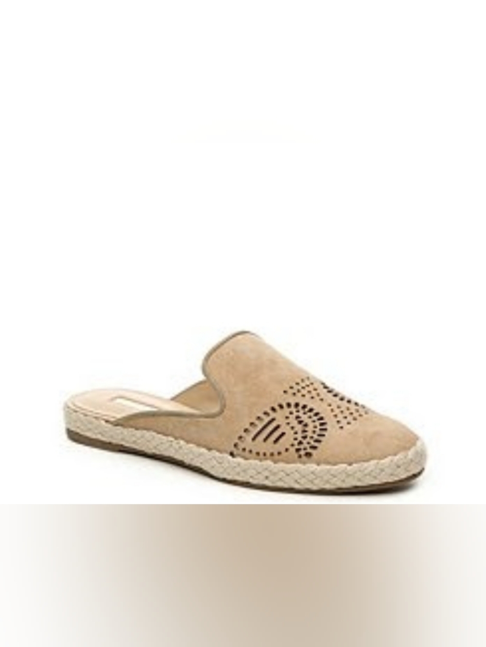 NWOT Tan Slip-On Espadrille Mules